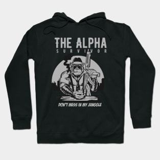 Gorilla Mafia funny illustration Hoodie